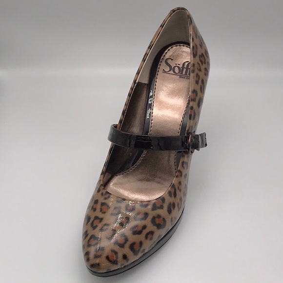SOFFT RIETA LEOPARDINO PATENT LEATHER SIZE 9 M - Picture 11 of 12